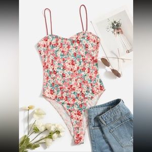 Floral Cami Bodysuit Medium